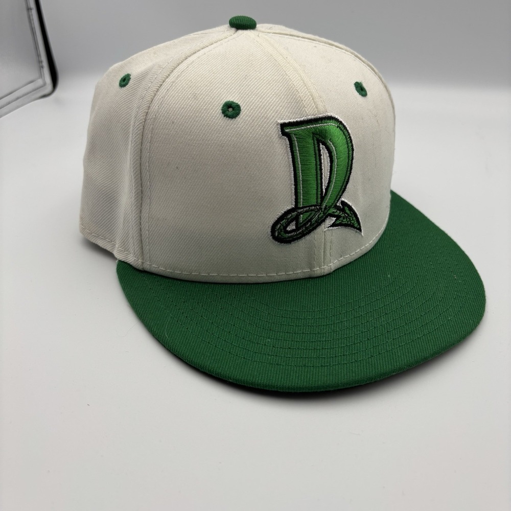 Dayton Dragons New Era 59FIFTY Alternate White MiLB Fitted Hat‎ Size 6 7/8